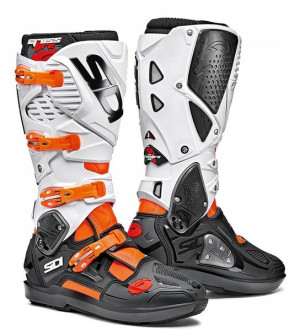Buty Moto Sidi Crossfire 3 Srs Pomarańcz/biały 45