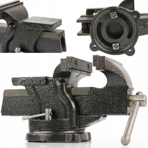 Imadło Ślusarskie Obrotowe 100mm Mocne Z Kowadłem