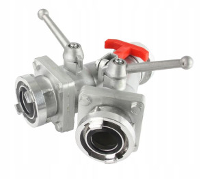 Rozdzielacz Kulowy Strażacki Złącze 3x 2'' 52mm