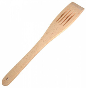 Łopatka Drewniana Ażurowa Prosta 30 Cm