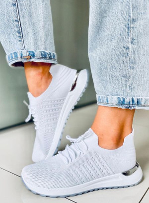 Sneakersy skarpetkowe LARS WHITE 36