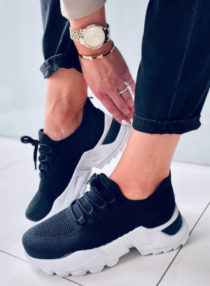 Sneakersy skarpetkowe THORNE BLACK 37