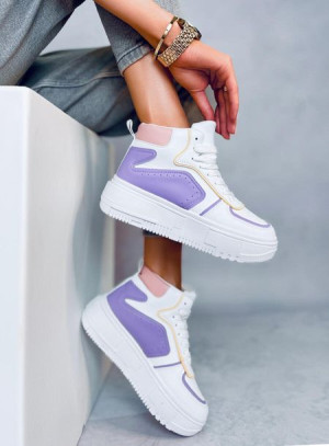 Sneakersy za kostkę STORM WHITE/PURPLE 40
