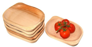 Talerz Drewniany Zestaw 6 Szt 23 Cm - Niecka Patera