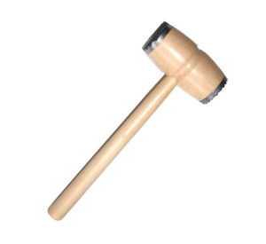 Tłuczek Młotek Drewniany Okłuty 29 Cm