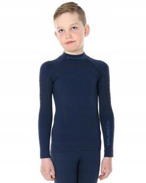 Brubeck Bluza Dziecięca Thermo Granatowa 128/134