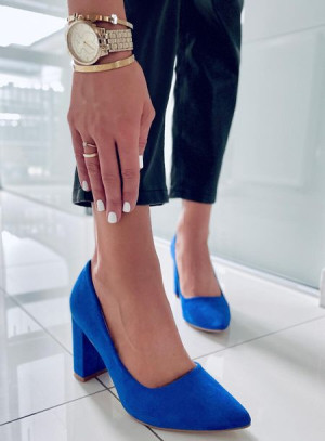 Czółenka na słupku IVONNE BLUE 36