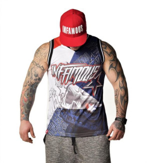 T-shirt Xl Infamous Tanktop Infamous Team + Wlepy