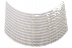 Paski Na Felgę Keiti Reflective Sticker Białe