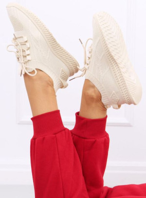 Buty sportowe skarpetkowe ZEWA BEIGE 36