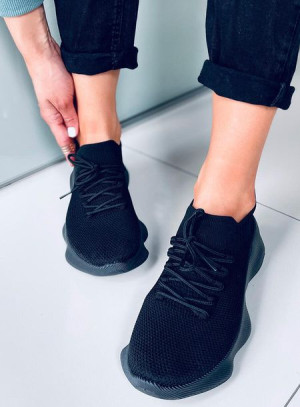 Skarpetkowe buty sportowe DESIRE ALL BLACK 39