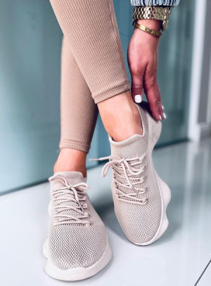 Skarpetkowe buty sportowe DESIRE KHAKI 37