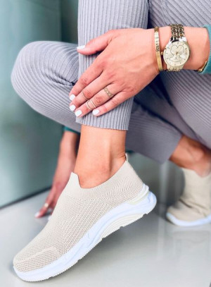 Buty sportowe skarpetkowe BLOOM BEIGE 38