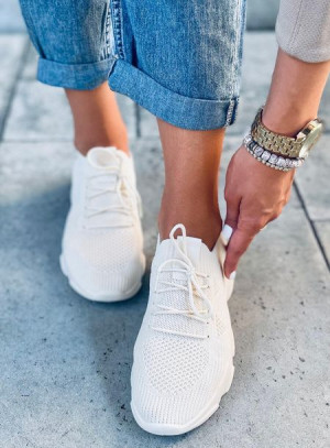Buty sportowe skarpetkowe ZOILA BEIGE 40