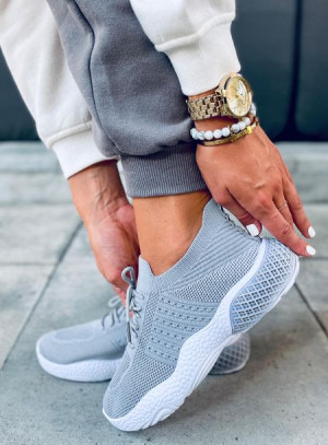 Buty sportowe skarpetkowe YETTO GREY 37