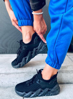Buty sportowe skarpetkowe INDU BLACK 38