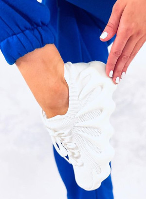 Skarpetkowe buty sportowe EATON WHITE 40