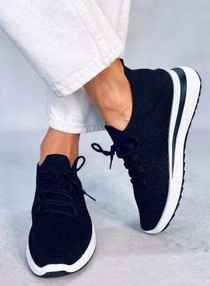 Buty sportowe skarpetkowe BARTHEL BLACK 37