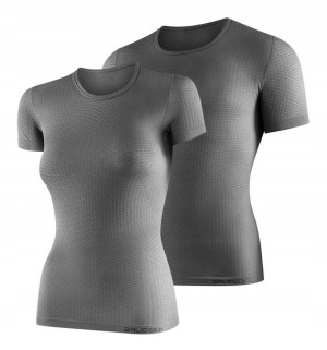 Koszulka BASE LAYER z krótkim rękawem szara M