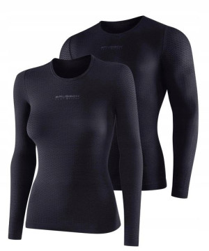 Koszulka BASE LAYER z długim rękawem grafitowa XL