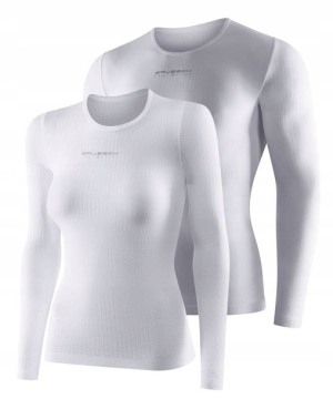 Koszulka BASE LAYER z długim rękawem biała M
