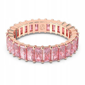 SWAROVSKI - Pierścionek Matrix Pink ROS r. 55