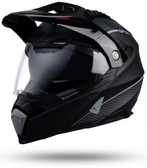 Ufo Kask Offroad Dual Z Daszkiem Aries Xs