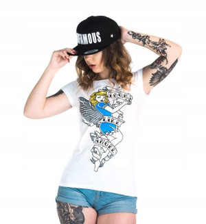 T-shirt L Angel/devil Damska Infamous Team
