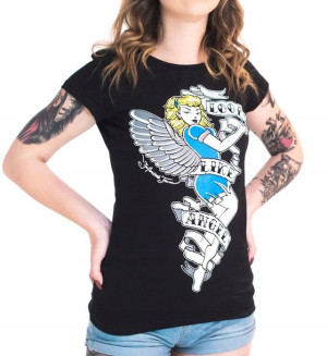 T-shirt L Angel/devil Damska Infamous Team