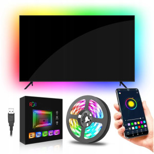 Taśma Led 4m Rgb 5050 Tv Usb Aplikacja Bluetooth