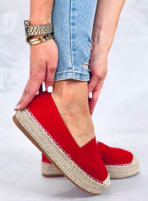 Espadryle damskie PILAR RED 38