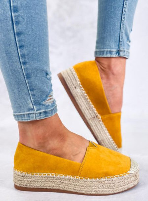 Espadryle damskie PILAR YELLOW 36