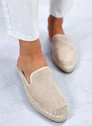 Klapki damskie espadryle CARMEN BEIGE 37