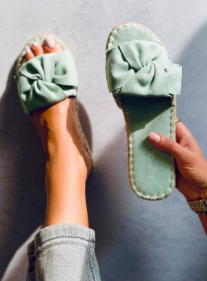 Klapki espadryle BAINA GREEN 36