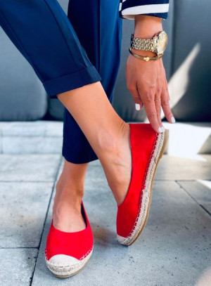 Espadryle damskie TREISA RED 40