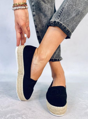 Espadryle chanelki WELA BLACK 37