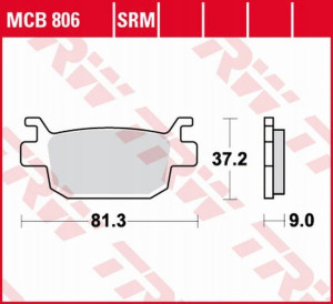 Trw Lucas Klocki Hamulcowe Kh415 Sinter Honda Tył