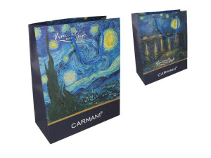 Torebka Prezentowa - V. Van Gogh, Taras Kawiarni W Nocy, Gwiaździsta Noc