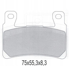 Galfer Klocki Hamulcowe Kh265/ Kh296 Półmetaliczne