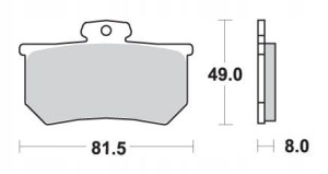 Sbs Klocki Hamulcowe Kh107 Street Ceramic