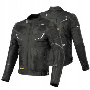 Kurtka motocykl SECA Venti Uno cordura czarna 3XL