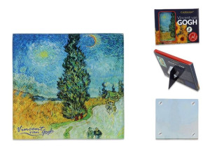 Podkładka Szklana - V. Van Gogh, Droga Z Cyprysami (carmani)