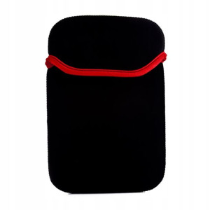 Etui do tabletów 7" neopren czarno-czerwone
