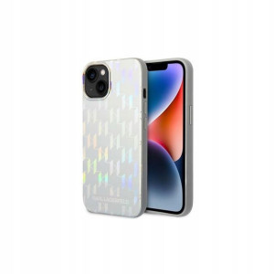 Etui Karl Lagerfeld iPhone 14 Monogram Iridescent