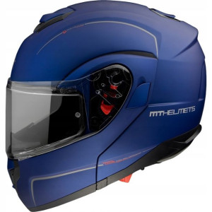 Mt Kask Szczękowy Flip-up Atom Solid Niebieski Xs