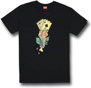 T-shirt Davca Cards Czarny S
