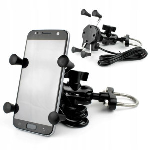 Motocyklowy Uchwyt Krzyż Na Telefon Na Kierownicę