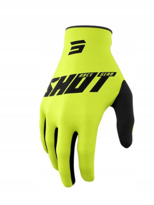 Shot Rękawice Moto Devo Raw Burst Żółty Fluo Xxl
