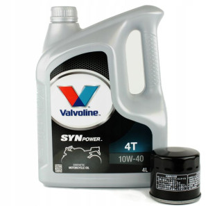 Olej Valvoline Synpower 10w40 4l + Filtr Oleju
