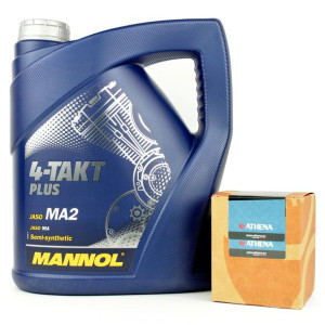 Olej Mannol 4-TAKT PLUS 10W40 4L + filtr oleju